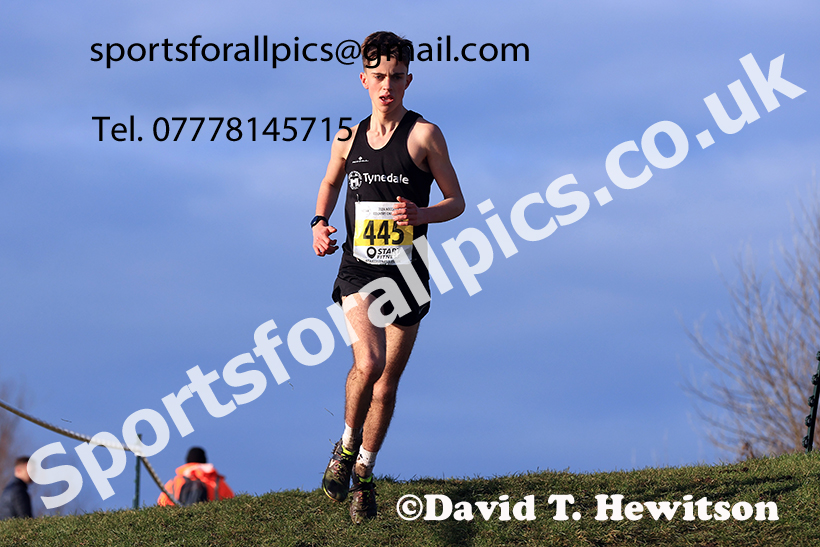 Mens under-17s 2024 NECAA Cross Country Champs., Temple Park, South Shields. Photo: David T. Hewitson/Sports for All Pics